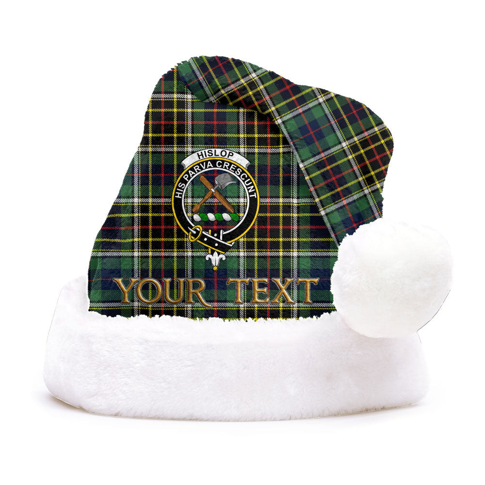 ScotsTee Shop Scottish Hislop #2 Modern Clan Badge Tartan Plush Christmas Hat