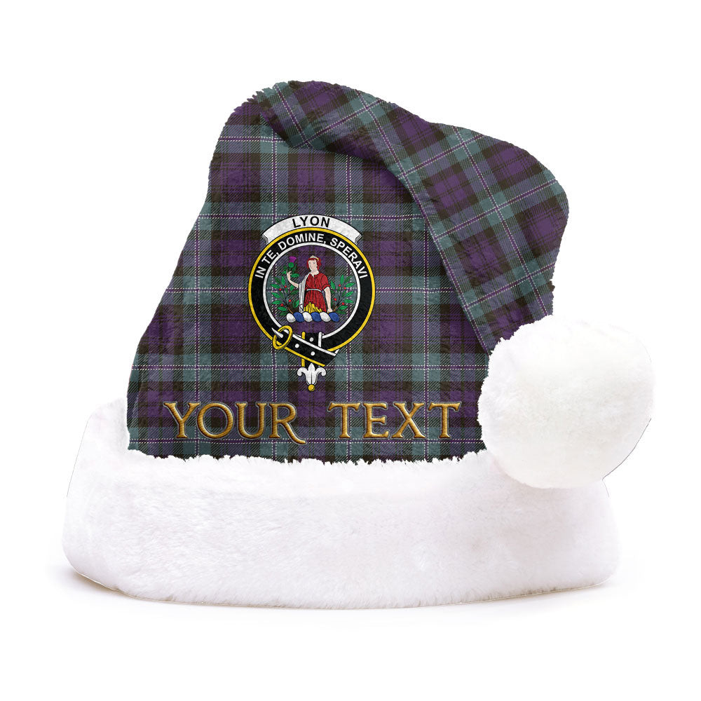 ScotsTee Shop Scottish Lyon ((Liall Lyall Lyle) Weathered Clan Badge Tartan Plush Christmas Hat