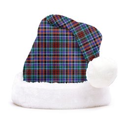ScotsTee Shop Scottish Huntly Modern Clan Badge Tartan Plush Christmas Hat