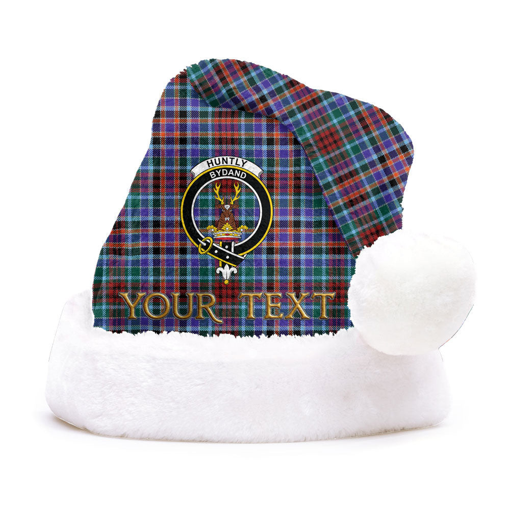 ScotsTee Shop Scottish Huntly Modern Clan Badge Tartan Plush Christmas Hat