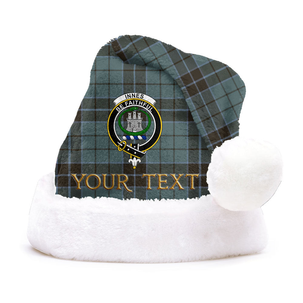 ScotsTee Shop Scottish Innes (Georgina) Weathered Clan Badge Tartan Plush Christmas Hat