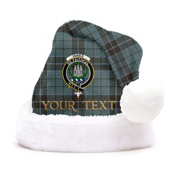 ScotsTee Shop Scottish Innes (Georgina) Weathered Clan Badge Tartan Plush Christmas Hat