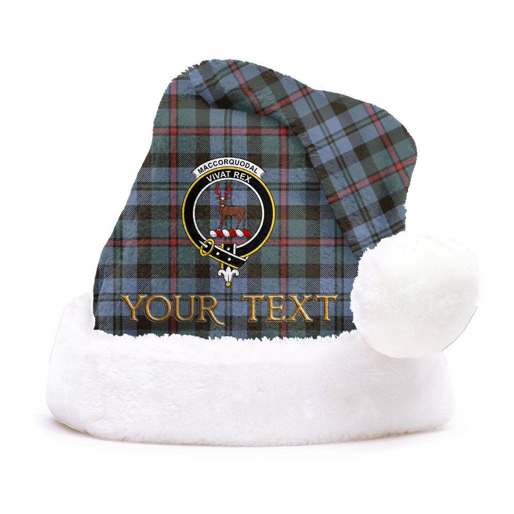 ScotsTee Shop Scottish MacCorquodale Weathered Clan Badge Tartan Plush Christmas Hat