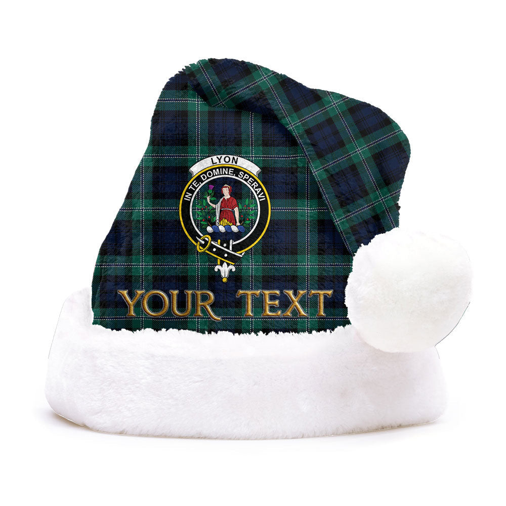 ScotsTee Shop Scottish Lyon (Liall Lyall Lyle) Modern Clan Badge Tartan Plush Christmas Hat