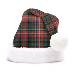 ScotsTee Shop Scottish MacCulloch Ancient Clan Badge Tartan Plush Christmas Hat