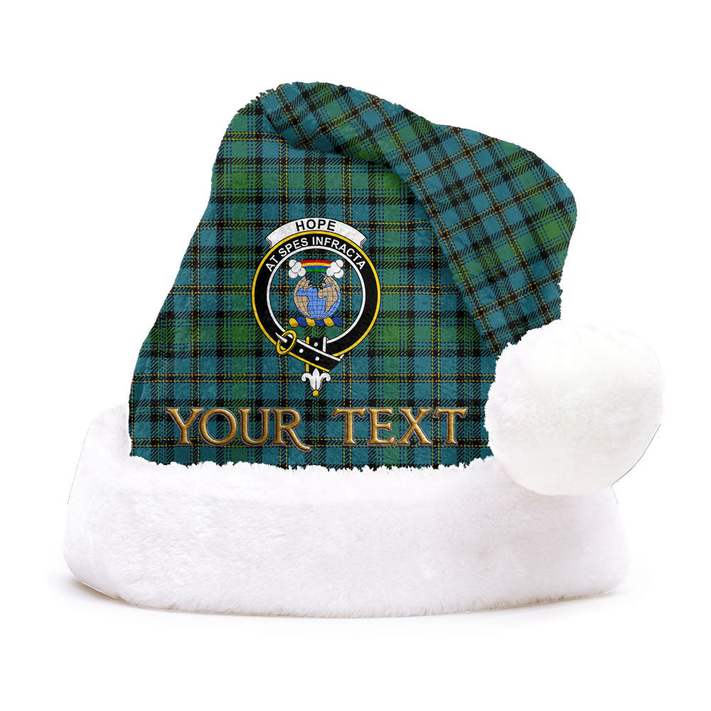 ScotsTee Shop Scottish Hope Vere Ancient Clan Badge Tartan Plush Christmas Hat