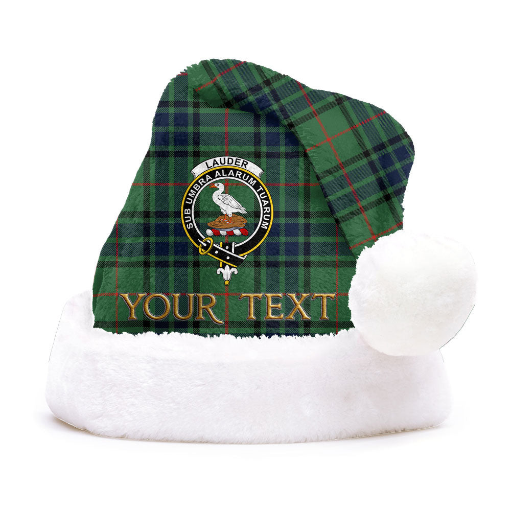 ScotsTee Shop Scottish Lauder Modern Clan Badge Tartan Plush Christmas Hat