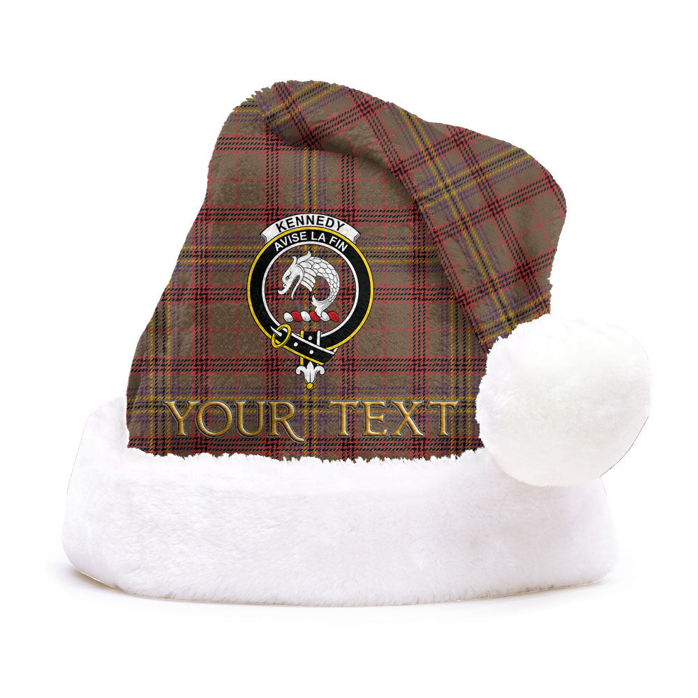ScotsTee Shop Scottish Kennedy Weathered Clan Badge Tartan Plush Christmas Hat