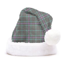 ScotsTee Shop Scottish Halliday (Holliday) Modern Clan Badge Tartan Plush Christmas Hat