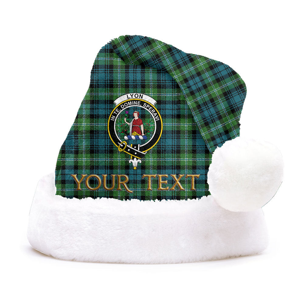 ScotsTee Shop Scottish Lyon (Liall Lyall Lyle) Ancient Clan Badge Tartan Plush Christmas Hat