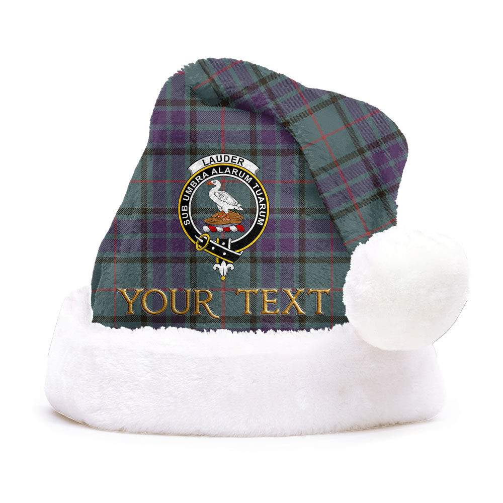ScotsTee Shop Scottish Lauder Weathered Clan Badge Tartan Plush Christmas Hat