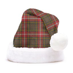 ScotsTee Shop Scottish MacWhirter Weathered Clan Badge Tartan Plush Christmas Hat