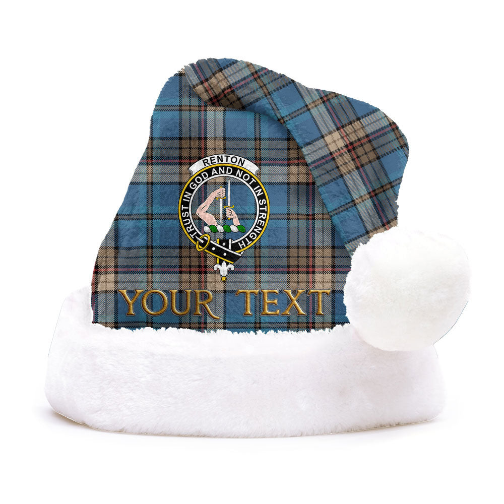 ScotsTee Shop Scottish Renton Ancient Clan Badge Tartan Plush Christmas Hat