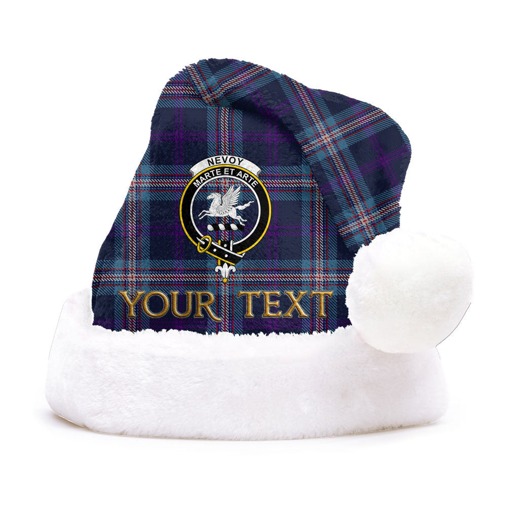 ScotsTee Shop Scottish Nevoy Clan Badge Tartan Plush Christmas Hat