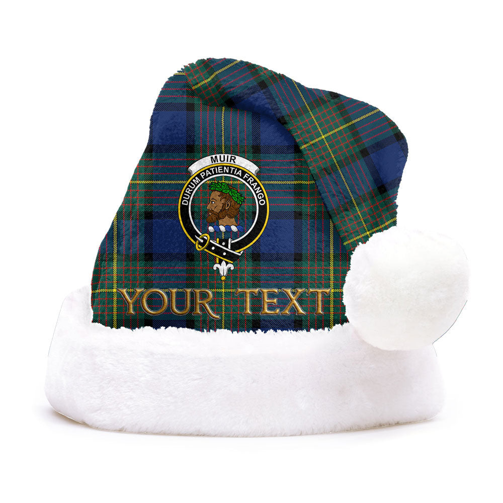ScotsTee Shop Scottish Muir Modern Clan Badge Tartan Plush Christmas Hat
