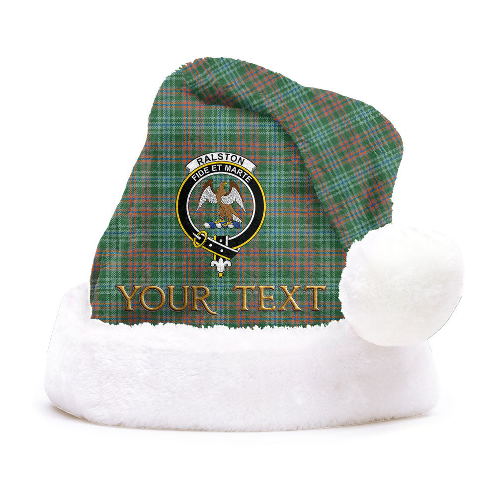 ScotsTee Shop Scottish Ralston US Ancient Clan Badge Tartan Plush Christmas Hat
