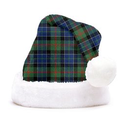 ScotsTee Shop Scottish Paterson Modern Clan Badge Tartan Plush Christmas Hat