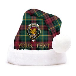 ScotsTee Shop Scottish Martin Modern Clan Badge Tartan Plush Christmas Hat