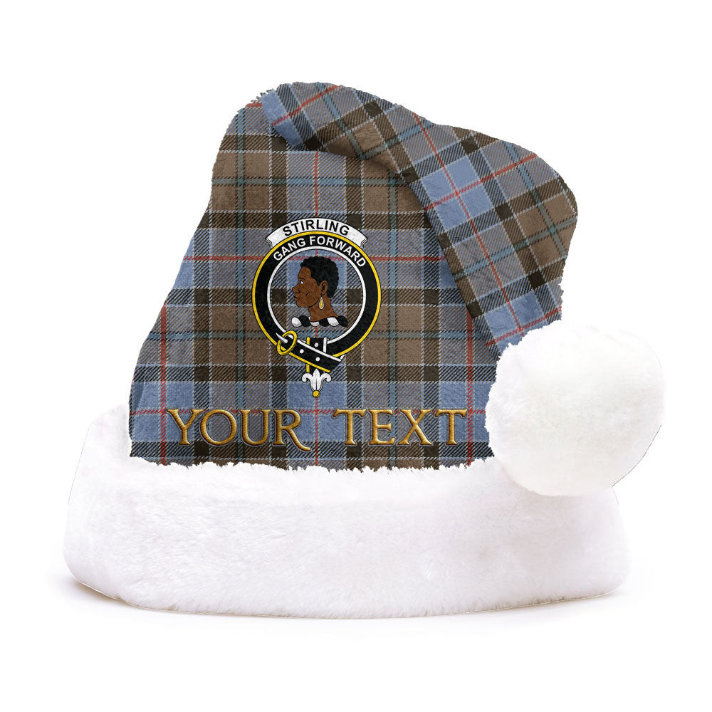 ScotsTee Shop Scottish Stirling Weathered Clan Badge Tartan Plush Christmas Hat