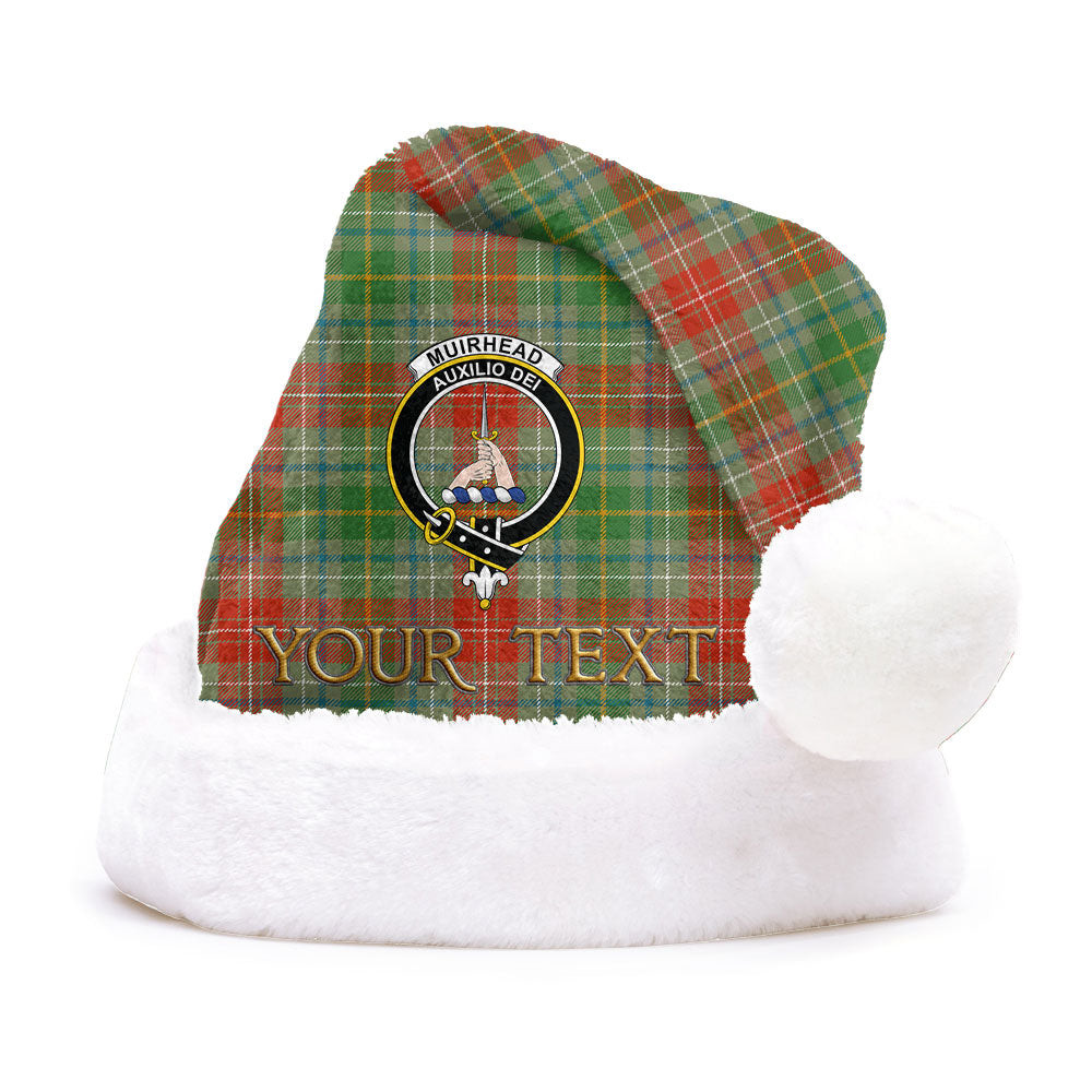 ScotsTee Shop Scottish Muirhead Ancient Clan Badge Tartan Plush Christmas Hat