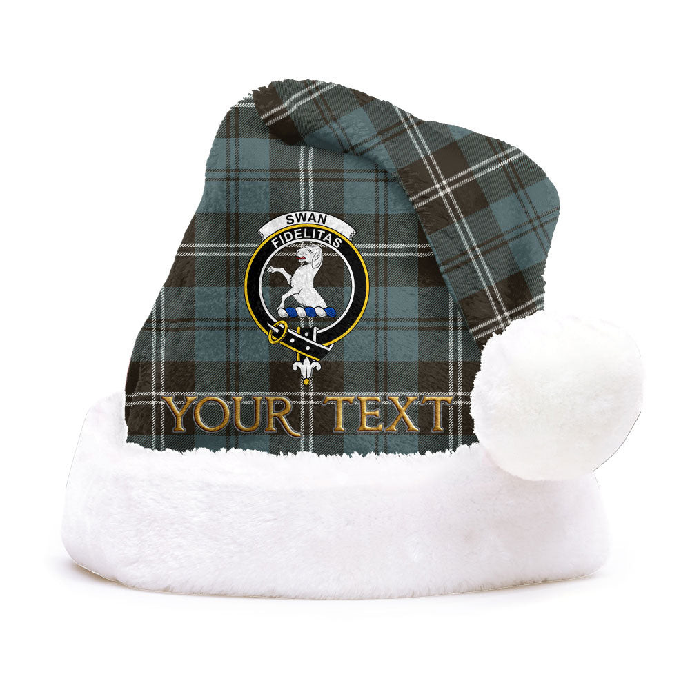 ScotsTee Shop Scottish Swan Weathered Clan Badge Tartan Plush Christmas Hat