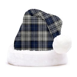 ScotsTee Shop Scottish Napier Modern Clan Badge Tartan Plush Christmas Hat