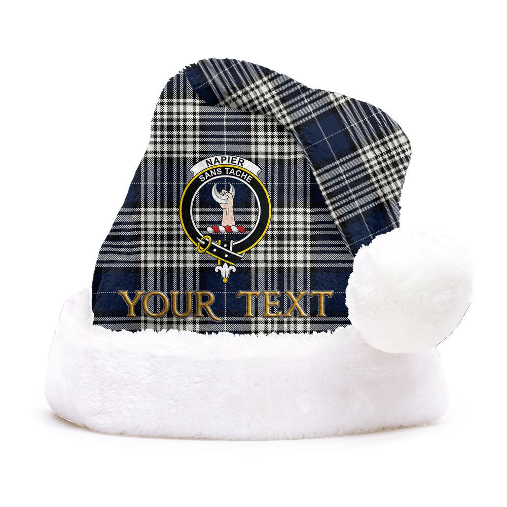 ScotsTee Shop Scottish Napier Modern Clan Badge Tartan Plush Christmas Hat