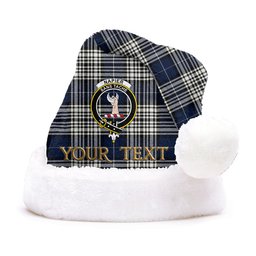 ScotsTee Shop Scottish Napier Modern Clan Badge Tartan Plush Christmas Hat