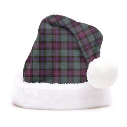 ScotsTee Shop Scottish Rankin (Dalgliesh) Weathered Clan Badge Tartan Plush Christmas Hat