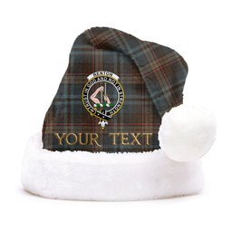 ScotsTee Shop Scottish Renton Weathered Clan Badge Tartan Plush Christmas Hat