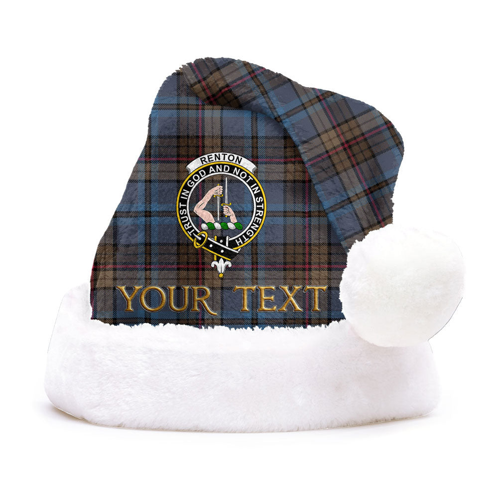 ScotsTee Shop Scottish Renton Modern Clan Badge Tartan Plush Christmas Hat