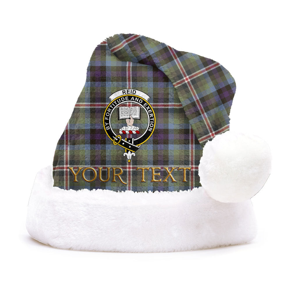 ScotsTee Shop Scottish Reid (Mill City) Weathered Clan Badge Tartan Plush Christmas Hat