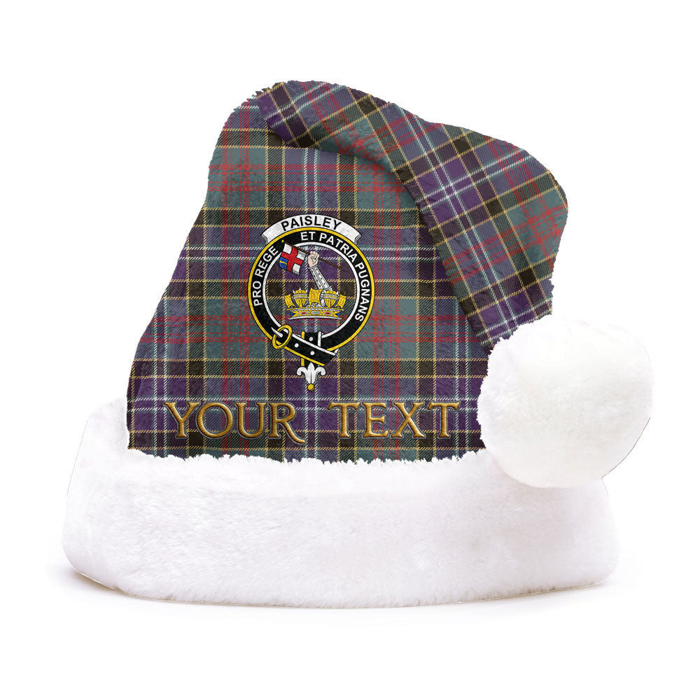 ScotsTee Shop Scottish Paisley Drennan (Drennan Drennan) Weathered Clan Badge Tartan Plush Christmas Hat
