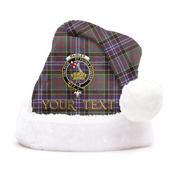 ScotsTee Shop Scottish Paisley Drennan (Drennan Drennan) Weathered Clan Badge Tartan Plush Christmas Hat
