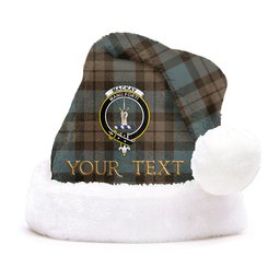 ScotsTee Shop Scottish MacKay Weathered Clan Badge Tartan Plush Christmas Hat