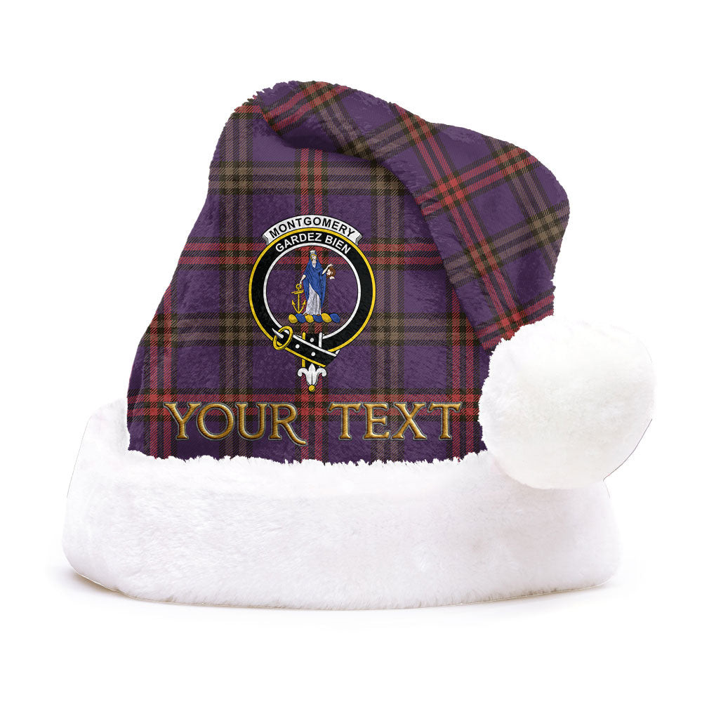 ScotsTee Shop Scottish Montgomery Weathered Clan Badge Tartan Plush Christmas Hat
