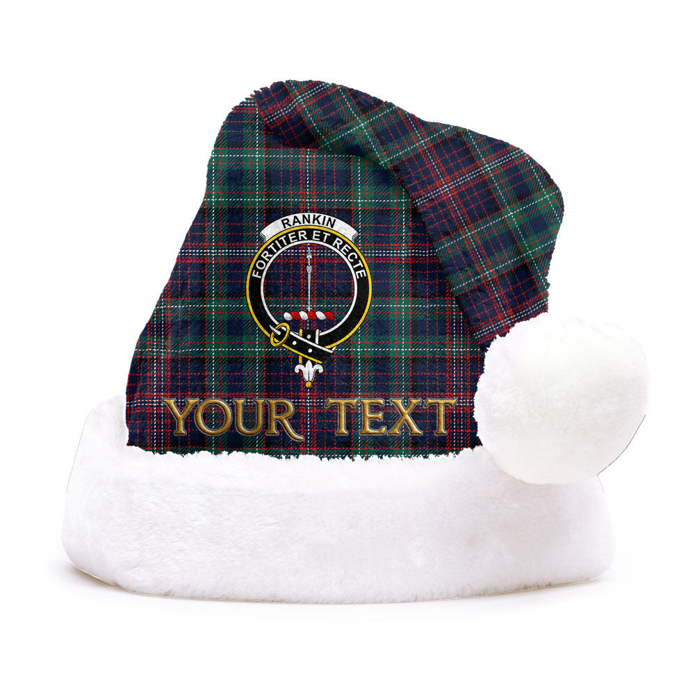 ScotsTee Shop Scottish Rankin Modern Clan Badge Tartan Plush Christmas Hat