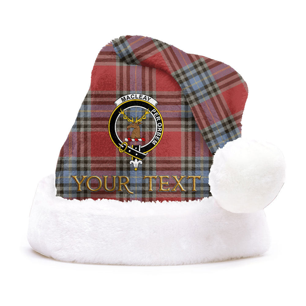 ScotsTee Shop Scottish MacLeay Weathered Clan Badge Tartan Plush Christmas Hat