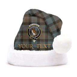 ScotsTee Shop Scottish MacTaggart Weathered Clan Badge Tartan Plush Christmas Hat