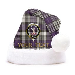 ScotsTee Shop Scottish Napier Weathered Clan Badge Tartan Plush Christmas Hat