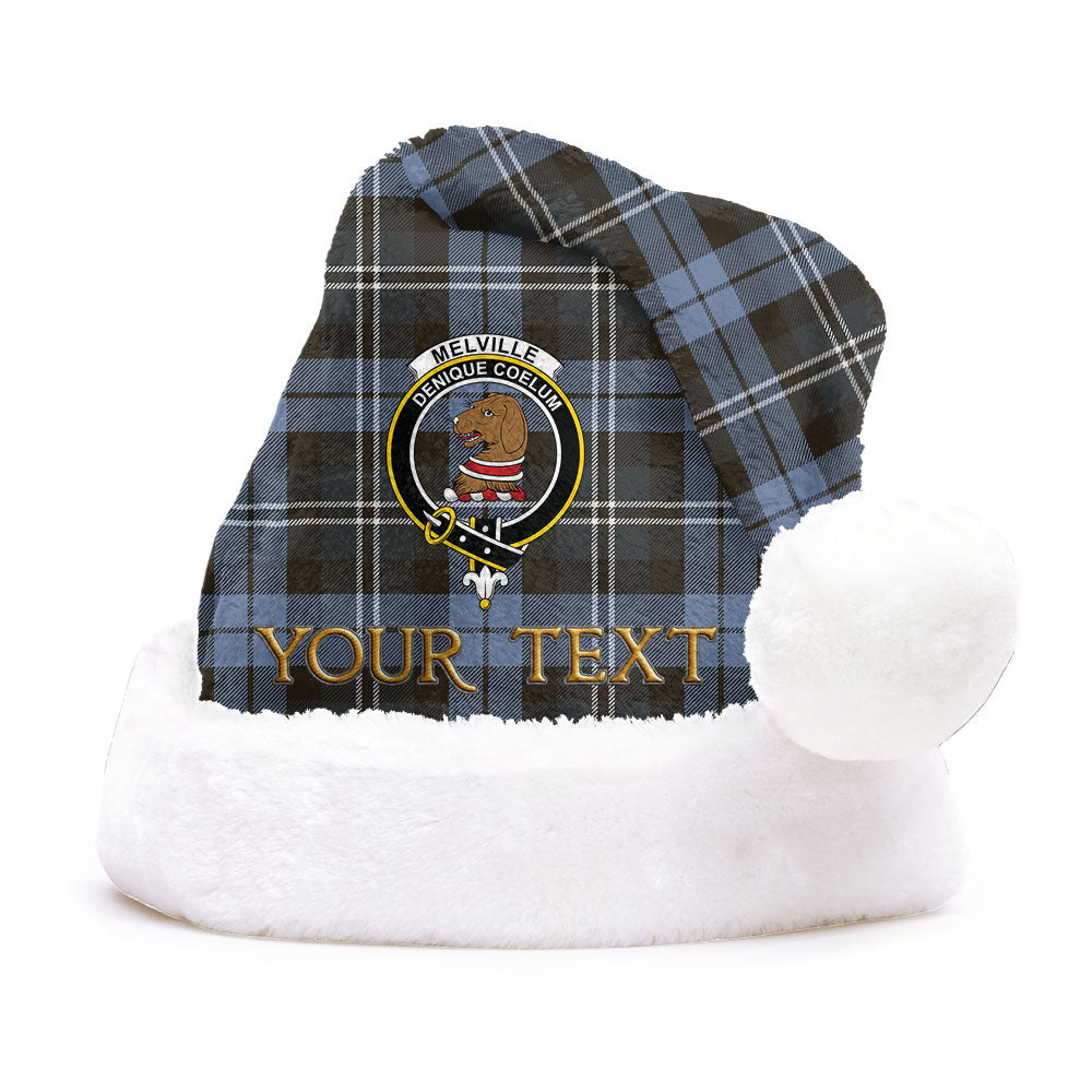 ScotsTee Shop Scottish Melville Weathered Clan Badge Tartan Plush Christmas Hat