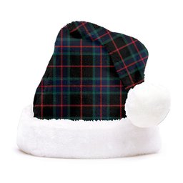 ScotsTee Shop Scottish Nairn Modern Clan Badge Tartan Plush Christmas Hat