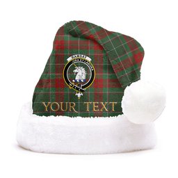 ScotsTee Shop Scottish Ramsay Green Modern Clan Badge Tartan Plush Christmas Hat