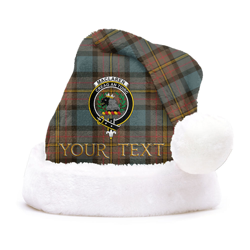 ScotsTee Shop Scottish MacLaren Weathered Clan Badge Tartan Plush Christmas Hat