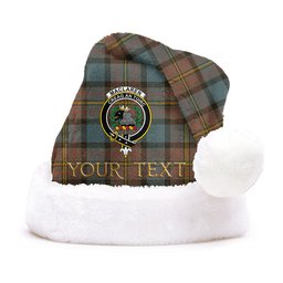 ScotsTee Shop Scottish MacLaren Weathered Clan Badge Tartan Plush Christmas Hat