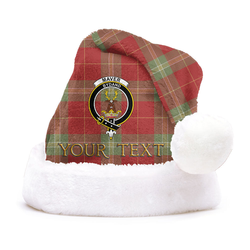 ScotsTee Shop Scottish Maver Weathered Clan Badge Tartan Plush Christmas Hat