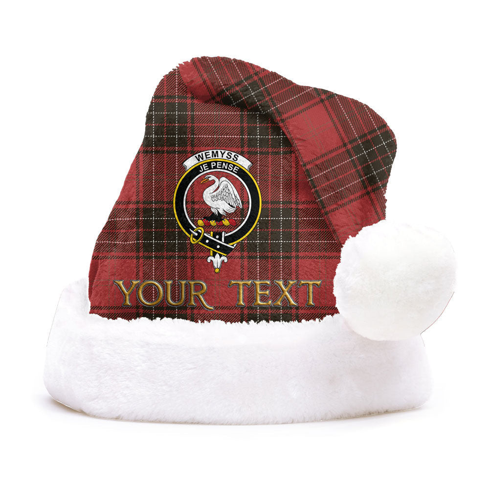 ScotsTee Shop Scottish Wemyss Weathered Clan Badge Tartan Plush Christmas Hat