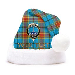 ScotsTee Shop Scottish Traill (Trayle) Weathered Clan Badge Tartan Plush Christmas Hat