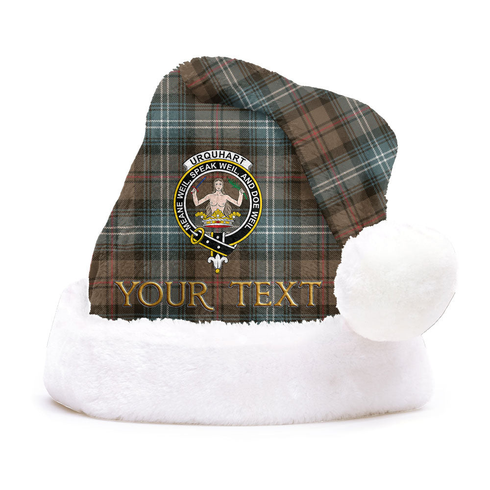 ScotsTee Shop Scottish Urquhart Weathered Clan Badge Tartan Plush Christmas Hat