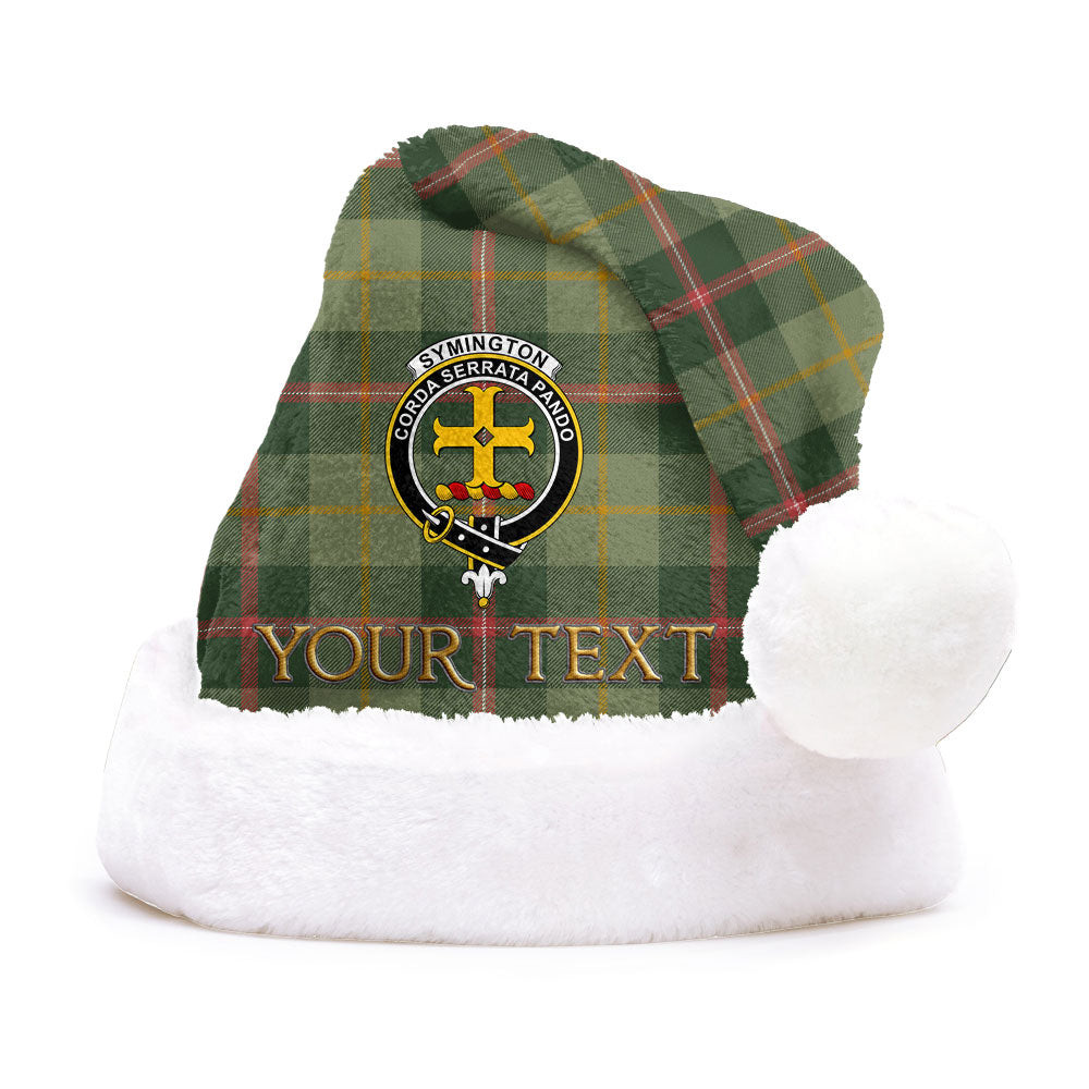 ScotsTee Shop Scottish Symington Modern Clan Badge Tartan Plush Christmas Hat